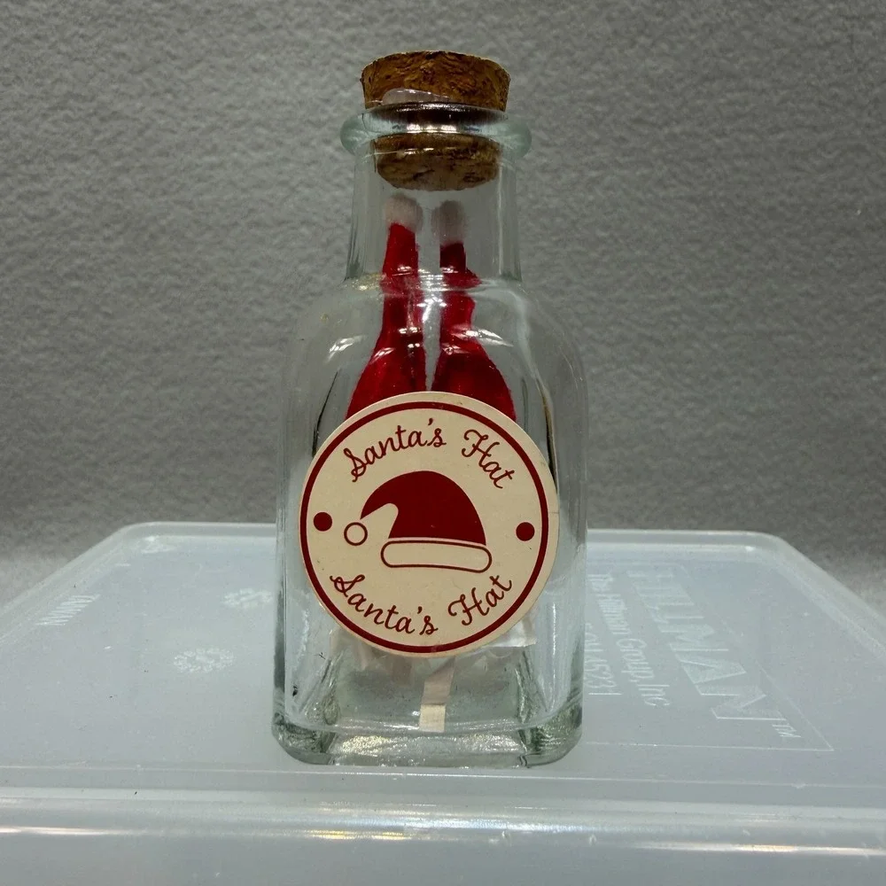 Christmas Decor Mini Collectible Bottles Cookies Snowballs Lights Coal Set of 9